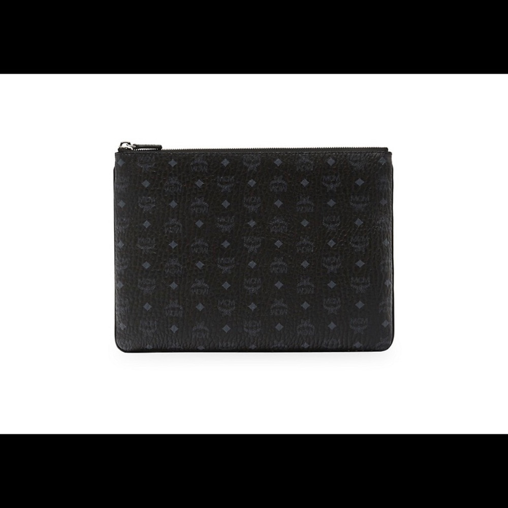 MCM Visetos Original Leather Pouch
